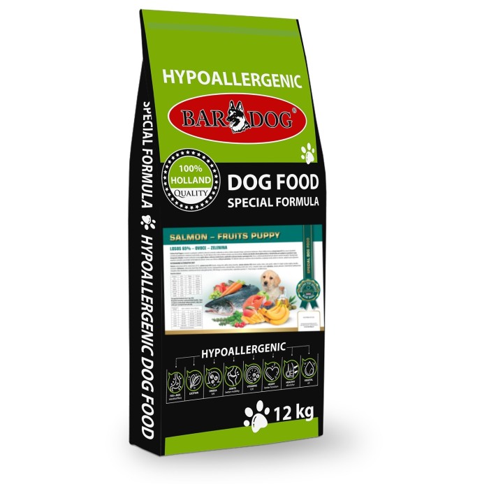 Hypoalergenní granule Bardog Hypo Salmon Fruits Puppy 34/18