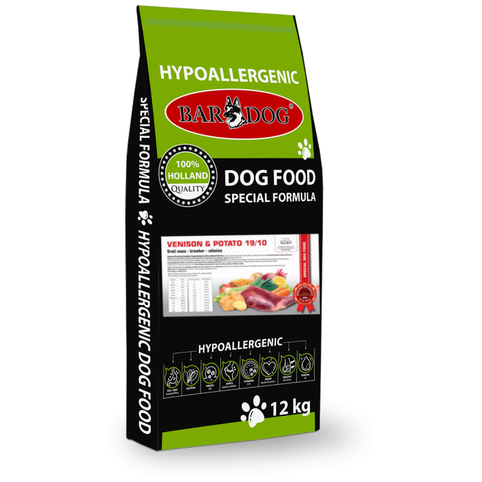 Hypoalergenní granule Bardog Hypo Venison & Potato 19/10