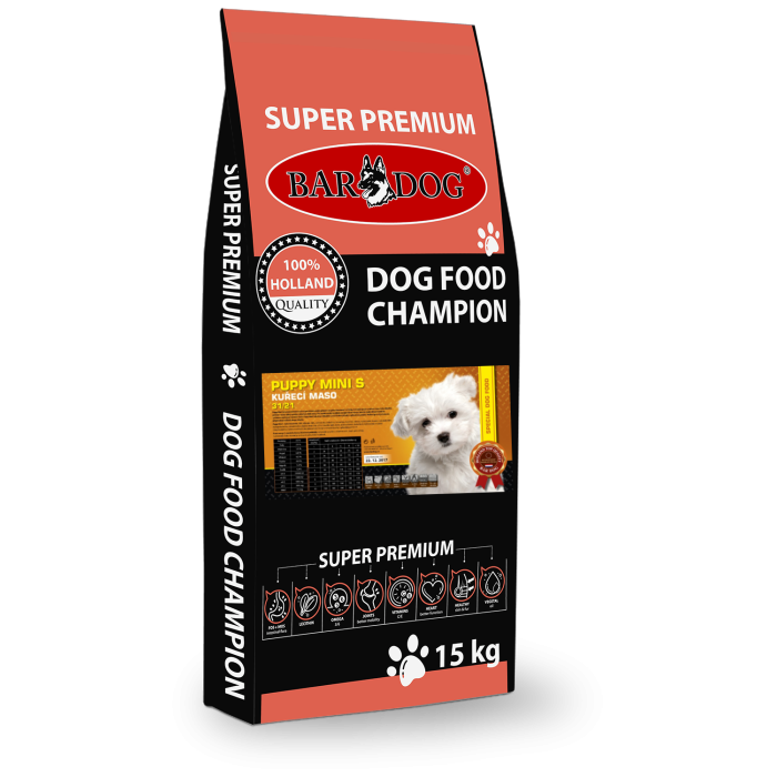 Super prémiové granule Bardog Puppy Mini S 31/21 (za studena listované)