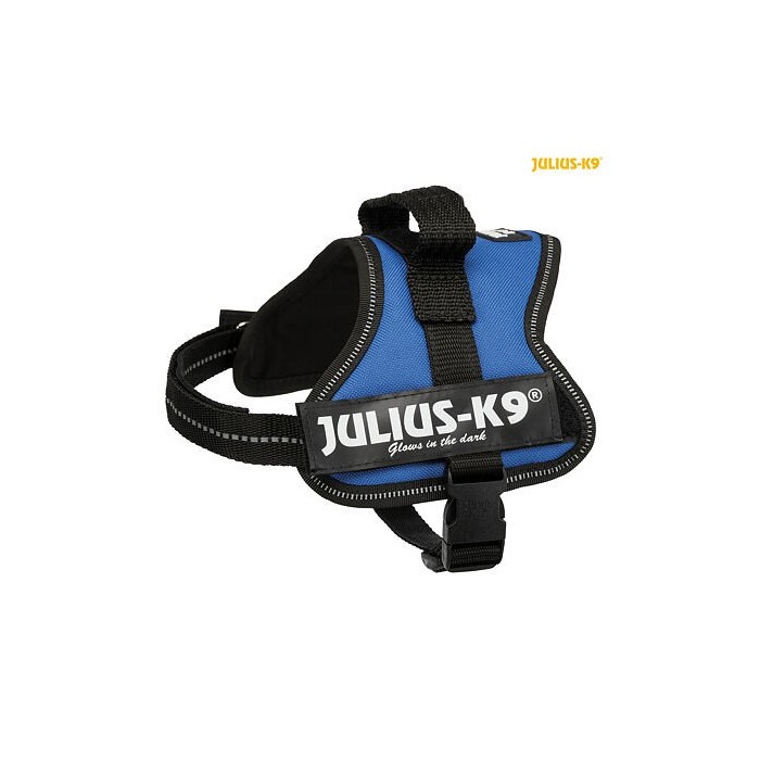 Julius-K9 silový postroj Mini-Mini/S 40-53 cm - modrá
