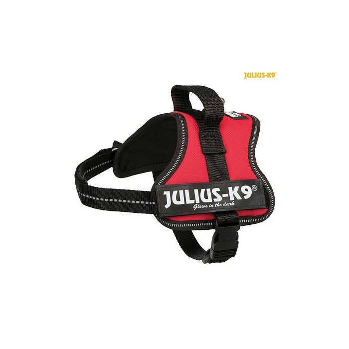 Julius-K9 silový postroj Mini-Mini/S 40-53 cm - červená
