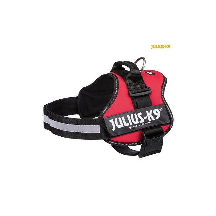 Julius-K9 silový postroj 2/L-XL 71-96 cm/50 mm - červený