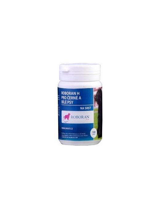 Vitamínový doplněk Roboran H pro černé a bílé psy (na srst)