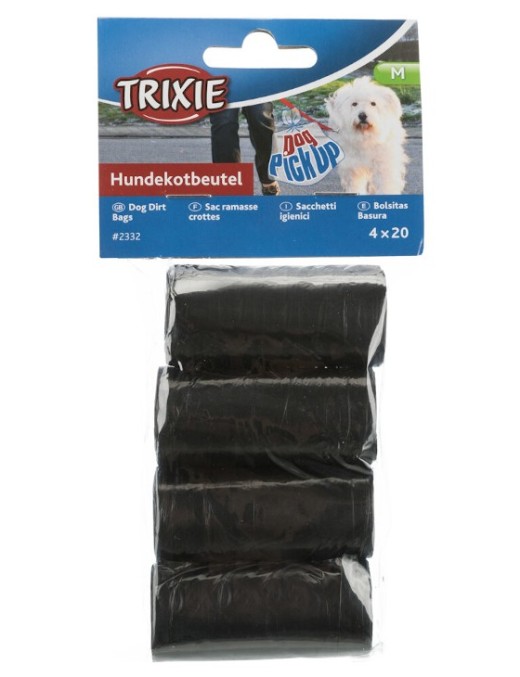 Sáčky na psí exkrementy černé (4ks)